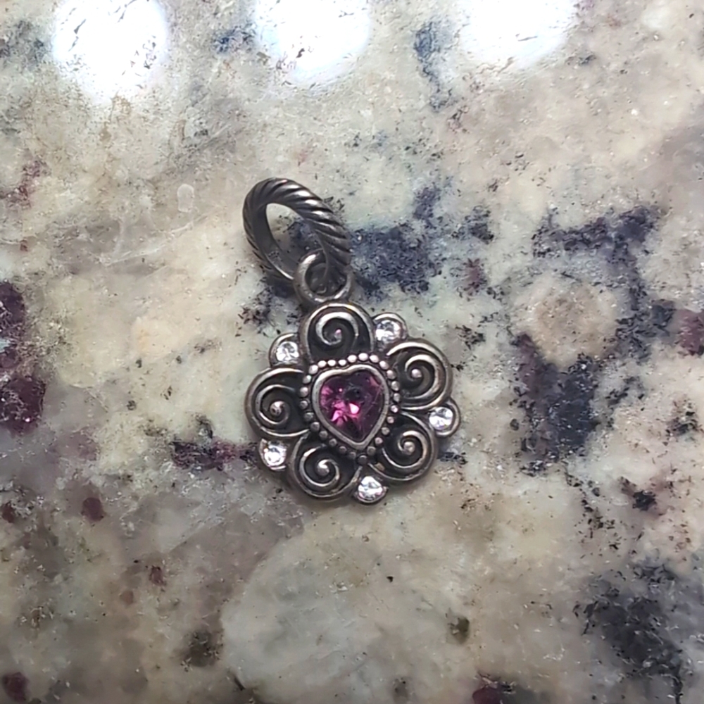 Brighton Charm - Amethyst Heart